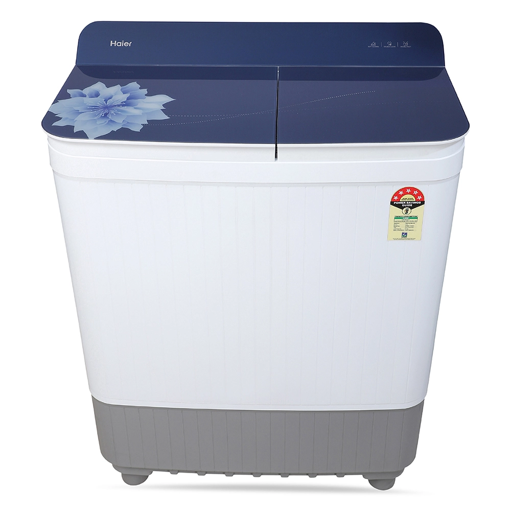 Haier Toughened Glass Lid 9 Kg  Semi Automatic Washing Machine HTW90-178